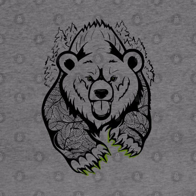 Bear spirit in the wood by CB_design